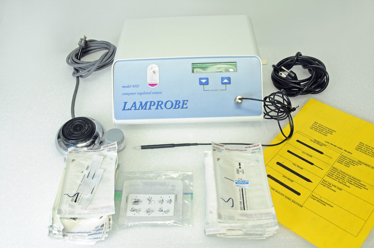 Lamprobe Machine Lamprobe Model 4000 Electrolysis Machine - Hair Removal - HR w/Probes ...
