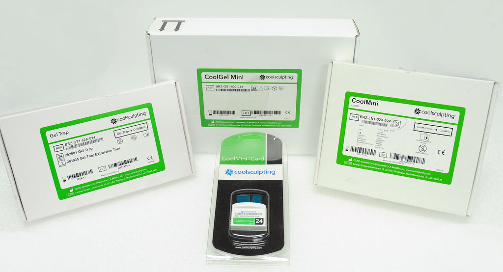 Coolsculpting CoolMini Card 24 Cycle Zeltiq Green BRZ-CD4-02X-024 Gel Trap Liner