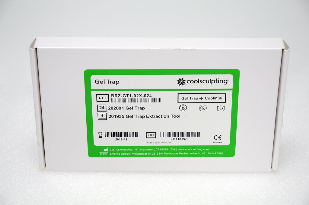 Coolsculpting CoolMini Card 24 Cycle Zeltiq Green BRZ-CD4-02X-024 Gel Trap Liner