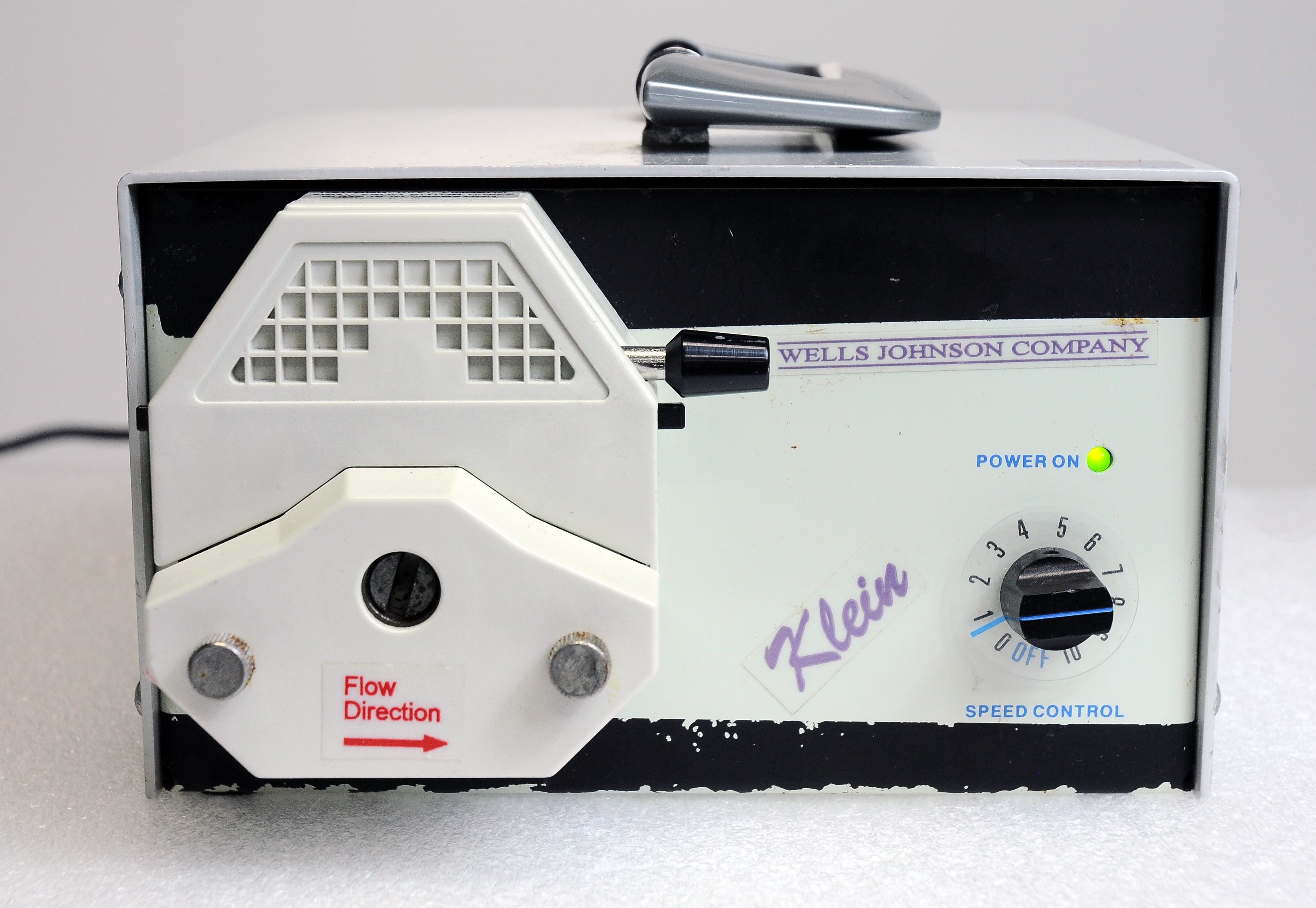 Wells Johnson Klein Peristaltic Pump Blood Infiltration System Tumescent