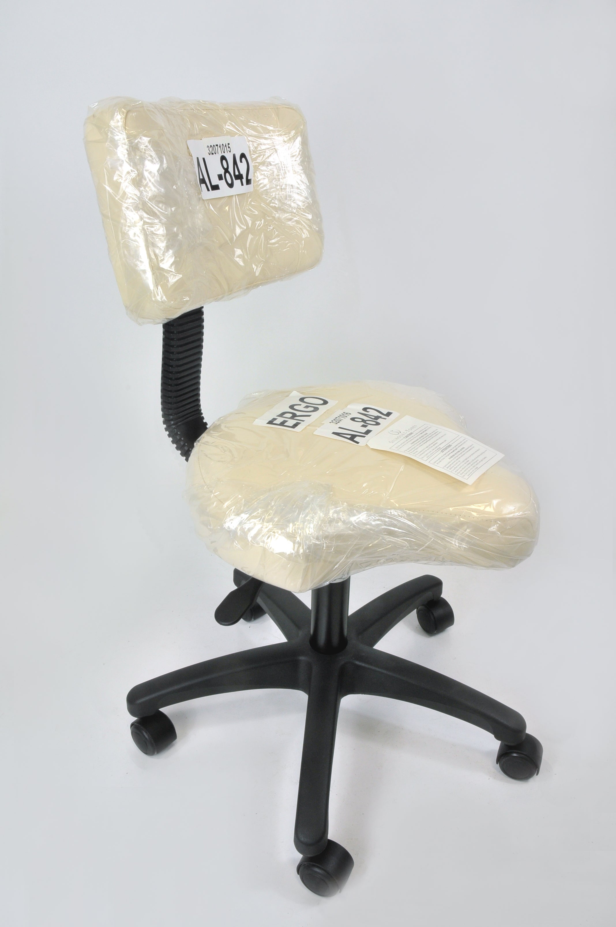 Silhouet-Tone Deluxe Rolling Stool Contoured Rolling Spa Technician Chair Salon