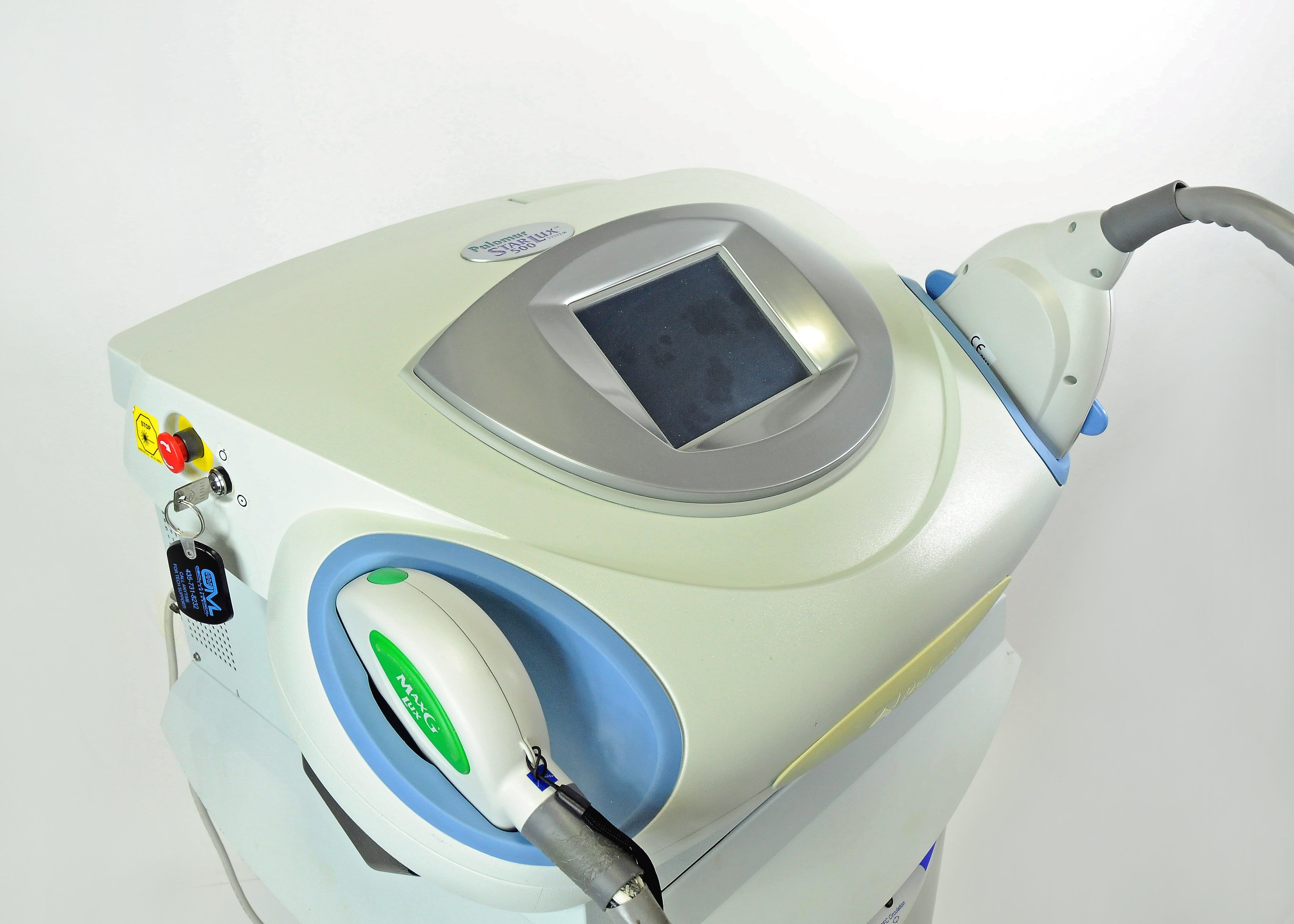 Palomar StarLux 500 Laser 2008 MaxG LuxR Lux1540-HR Hand Pieces Max G R Lux 1540