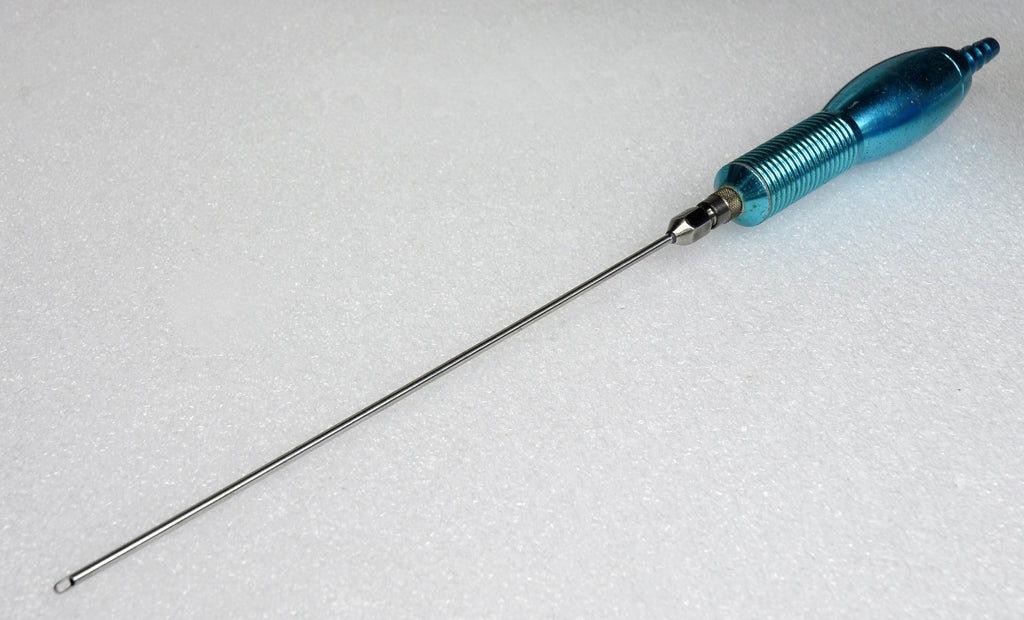 K.M.I. HandPiece Cannula Needle Handle Blue Metal Hand Piece KMI Canula