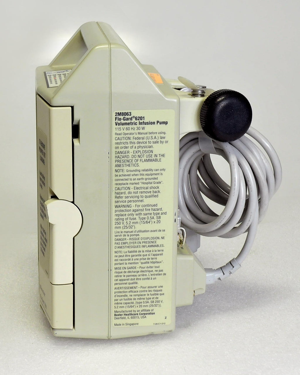 Baxter Flo-Gard 6201 Volumetric Infusion Pump FloGard Medco Blood Infuse