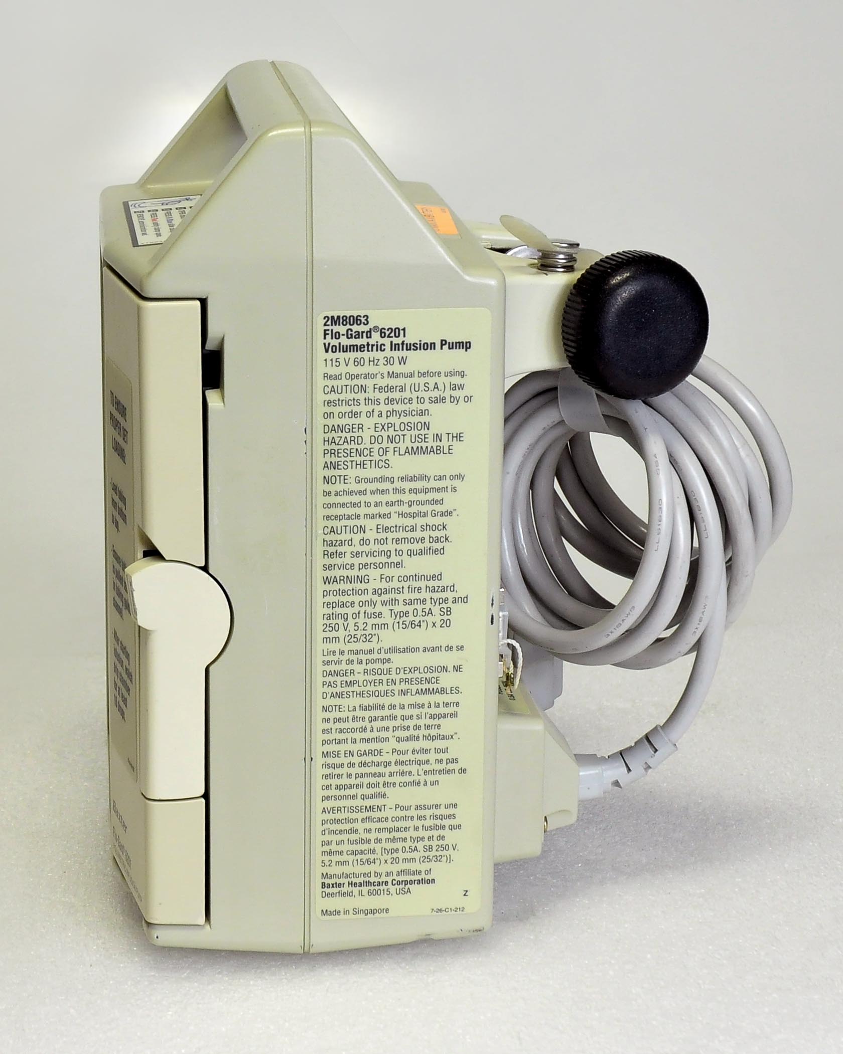 Baxter Flo-Gard 6201 Volumetric Infusion Pump FloGard Medco Blood Infuse