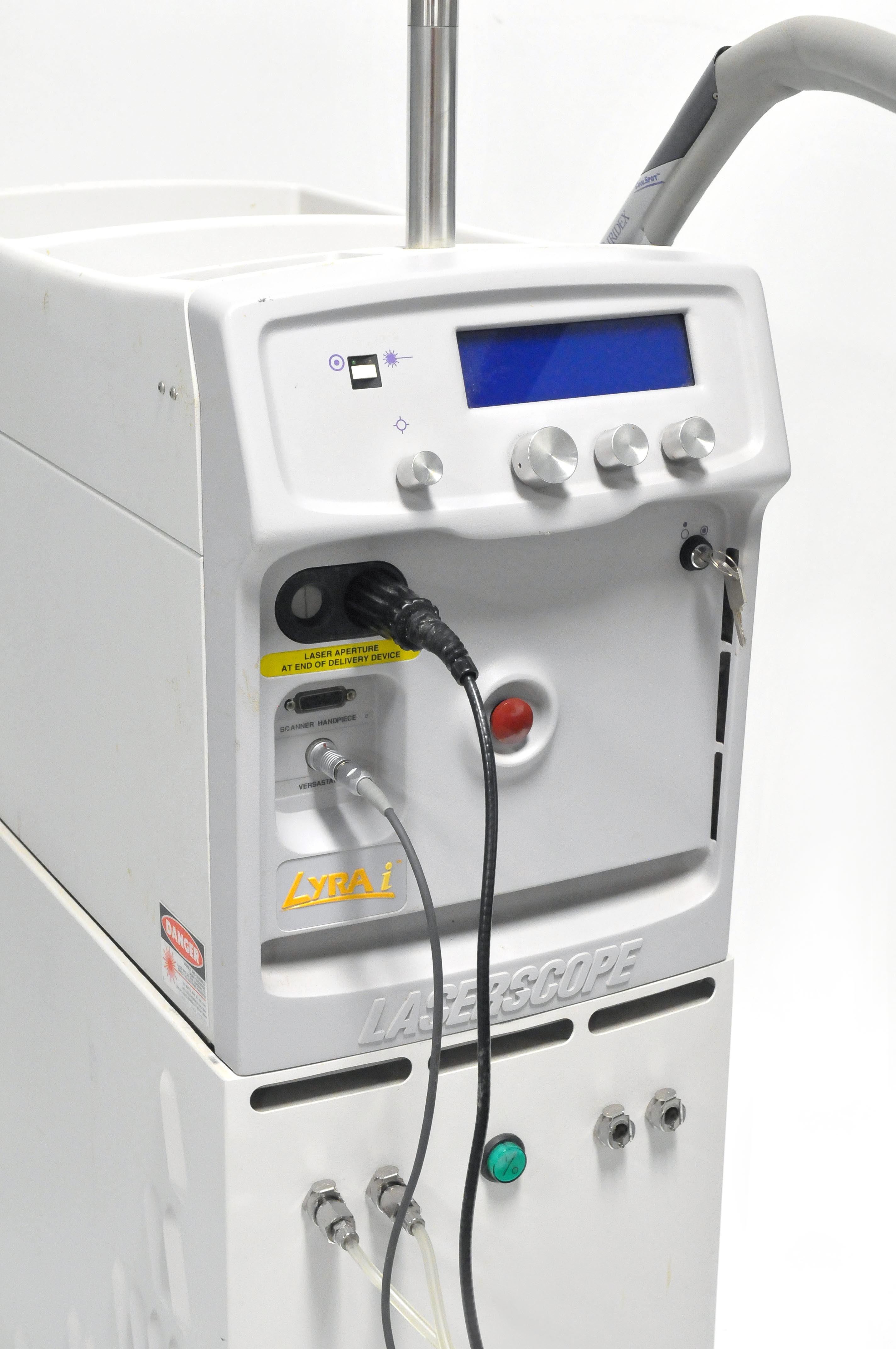 2003 Laserscope Lyra Nd:YAG Laser System w/ CoolSpot 10mm HandPiece Hair Removal
