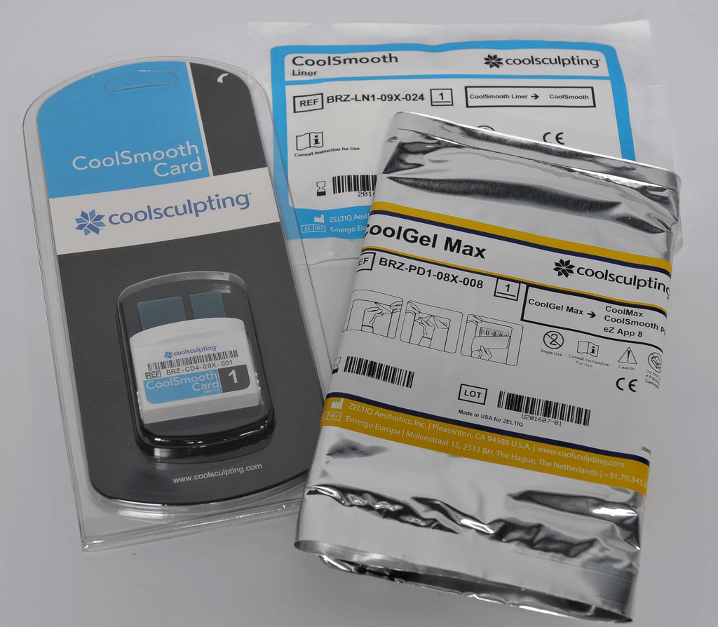 Zeltiq Coolsculpting BLUE - 1 Cycle CoolCard Max w CoolGel Pad and CoolLiner Kit