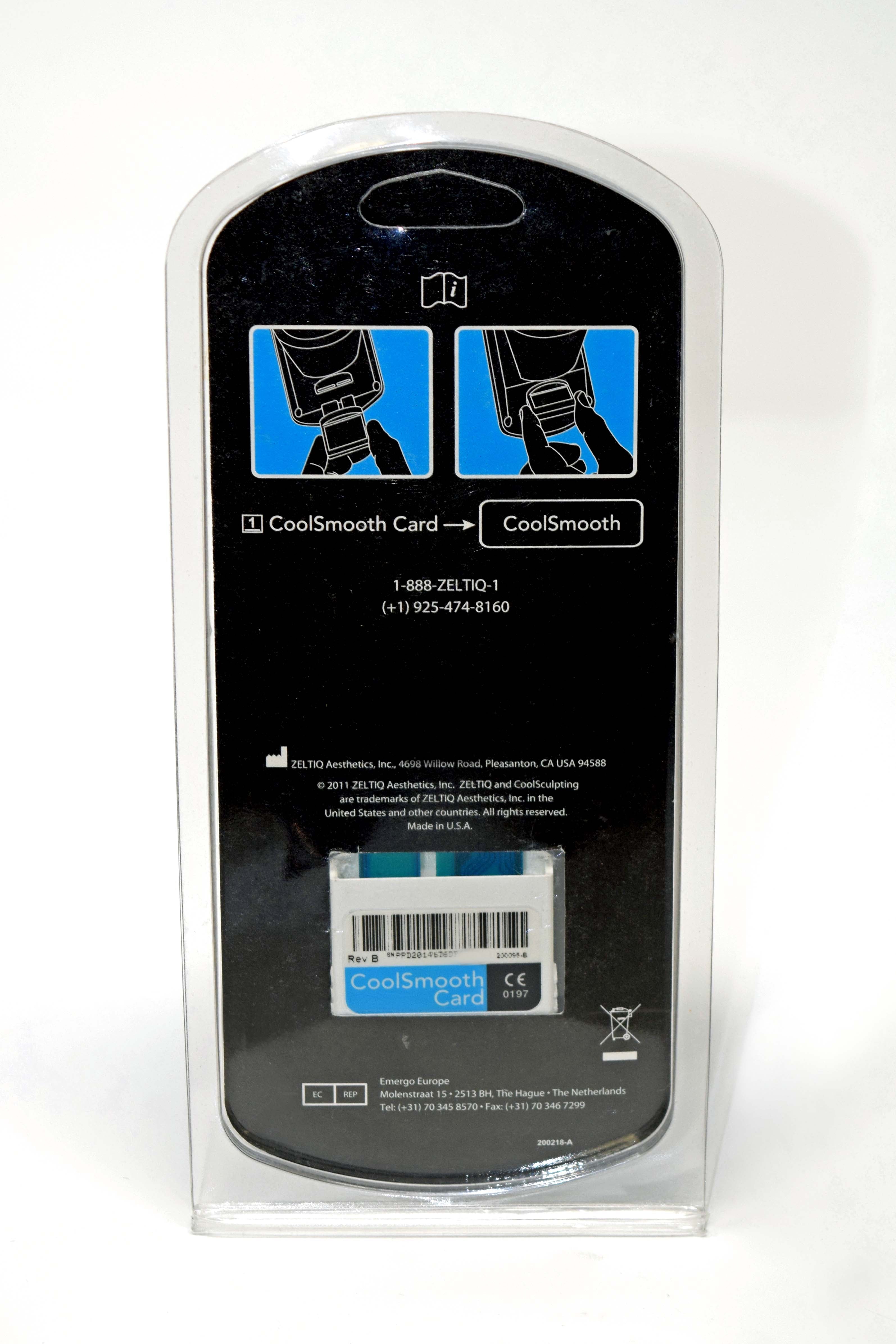 Zeltiq 24 Cycle Blue Card - CoolSculpting CoolSmooth Cool Smooth BRZ-CD4-09X-024