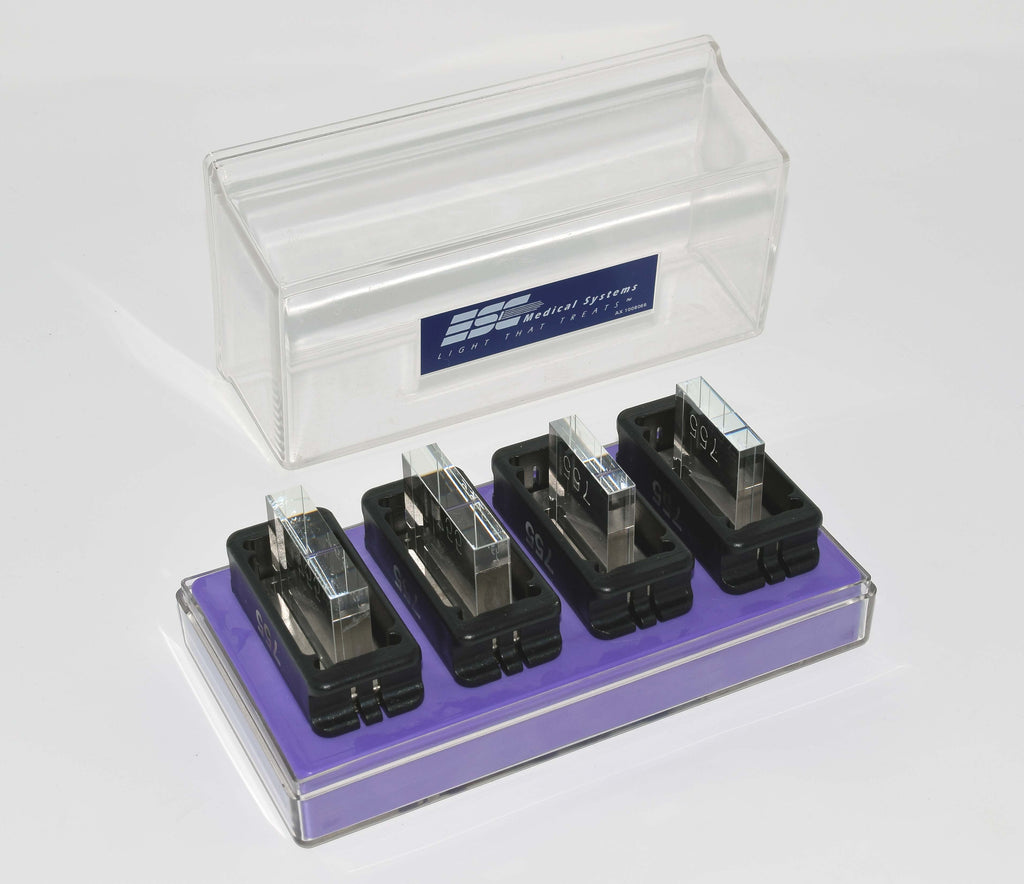 Lumenis EMC Crystal IPL Laser Filter Tips Set Light Prism 755 w/ Base Housing