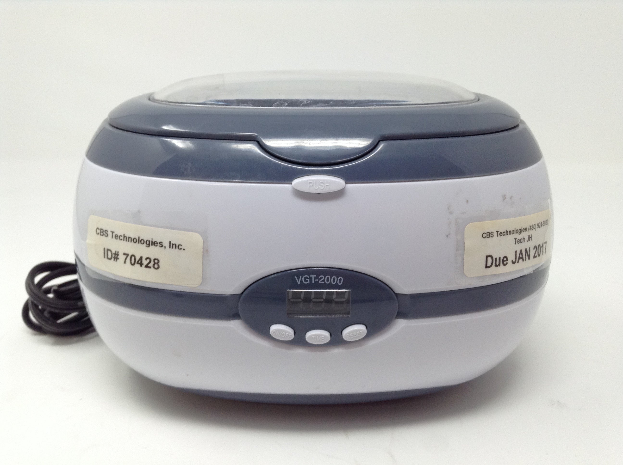 VGT-2000 Ultrasonic Cleaner With Digital Display 600ml 120V 35W