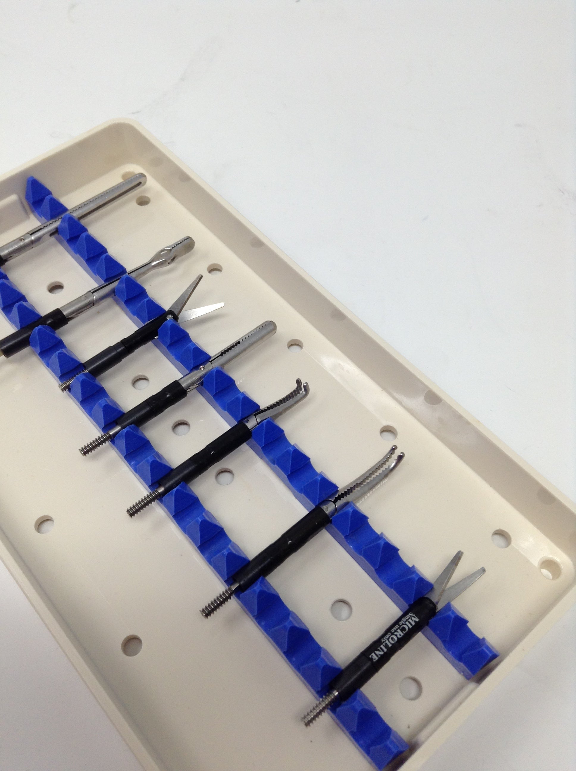 Lot of 7 LM-10 Clip Applier Tray 3708 LM10 Micro Autoclave Pentax Micro Line