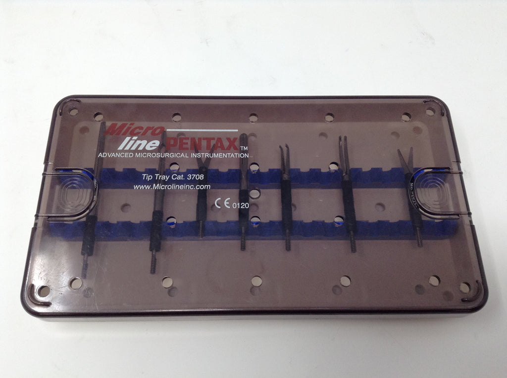 Lot of 7 LM-10 Clip Applier Tray 3708 LM10 Micro Autoclave Pentax Micro Line