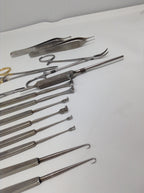 Germany Stainless Steel Set Blepharoplasty Surgical 15 Piece Set Probe Tweezer