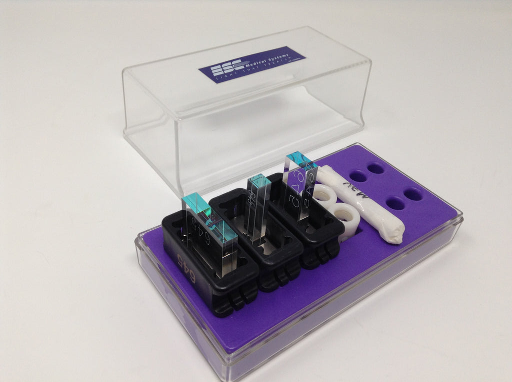 Lumenis EMC Crystal IPL Laser Filter Tips Set Light Prism 645 w/ Base Housing