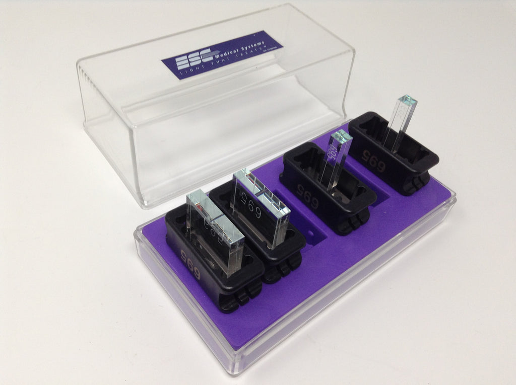 Lumenis EMC Laser Crystal IPL Filter Tips Set Light Prism 695 w/ Base Housing