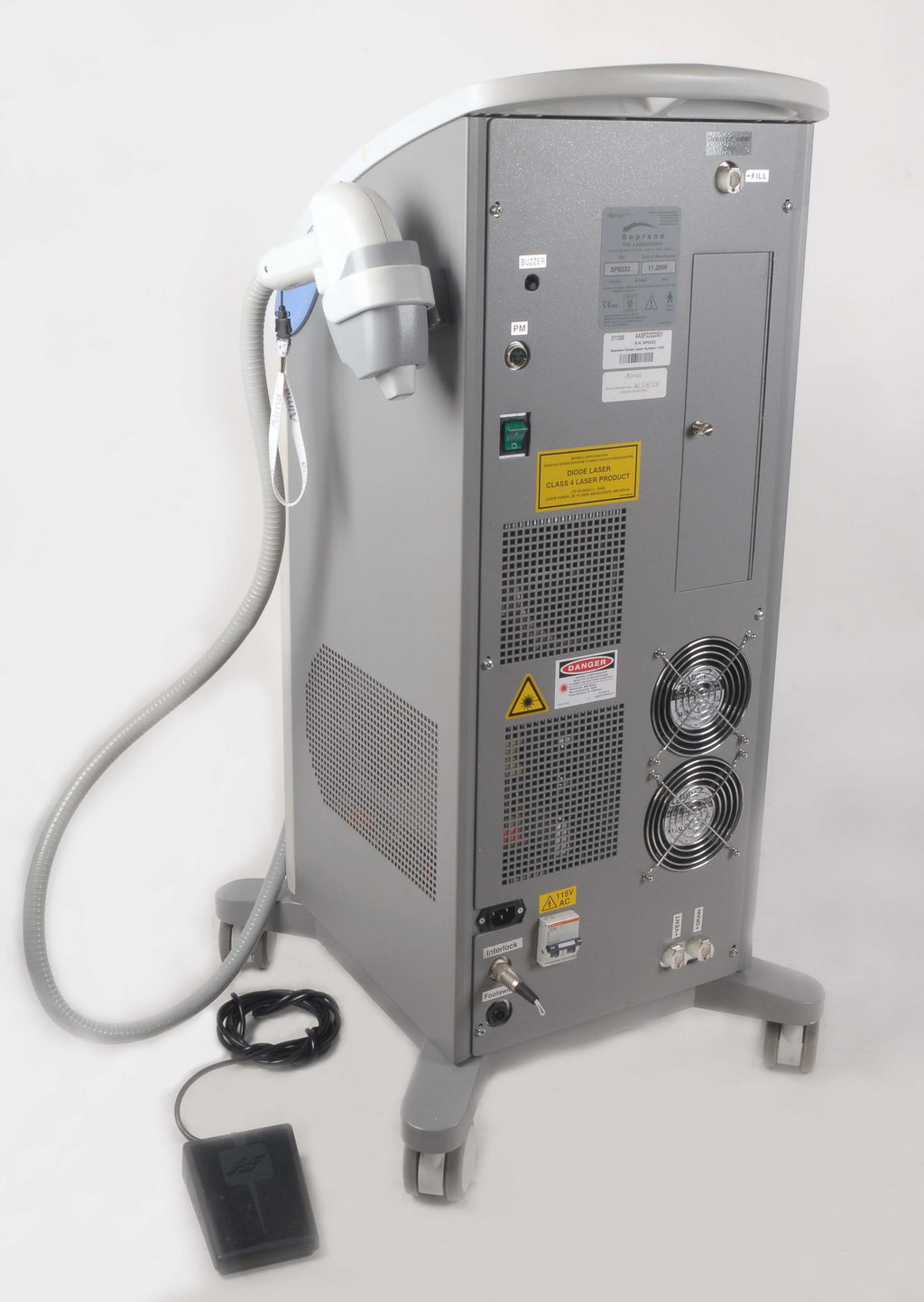 2006 Alma Soprano XL 810nm Diode IPL Hair Removal Laser System SHR Handpiece