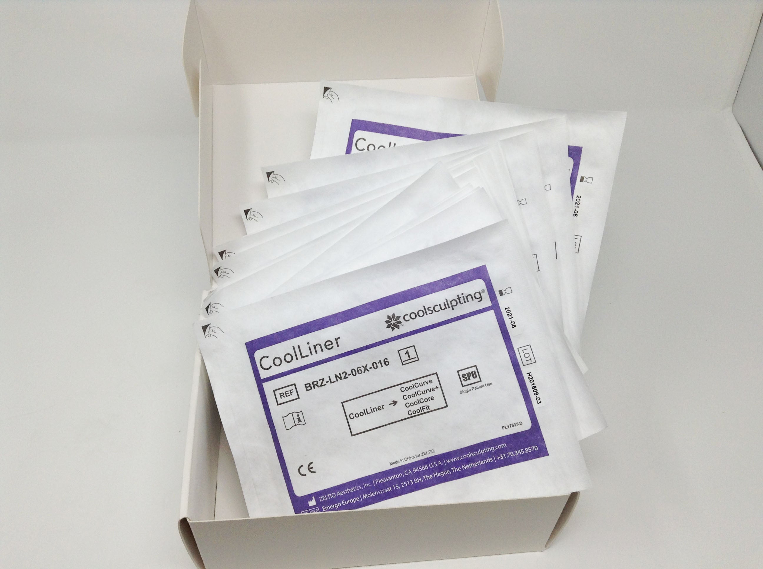 Zeltiq Coolsculpting CoolLiner Liner BRZ-LN2-06X-016 Cool Sculpting Exp 8/21 x16