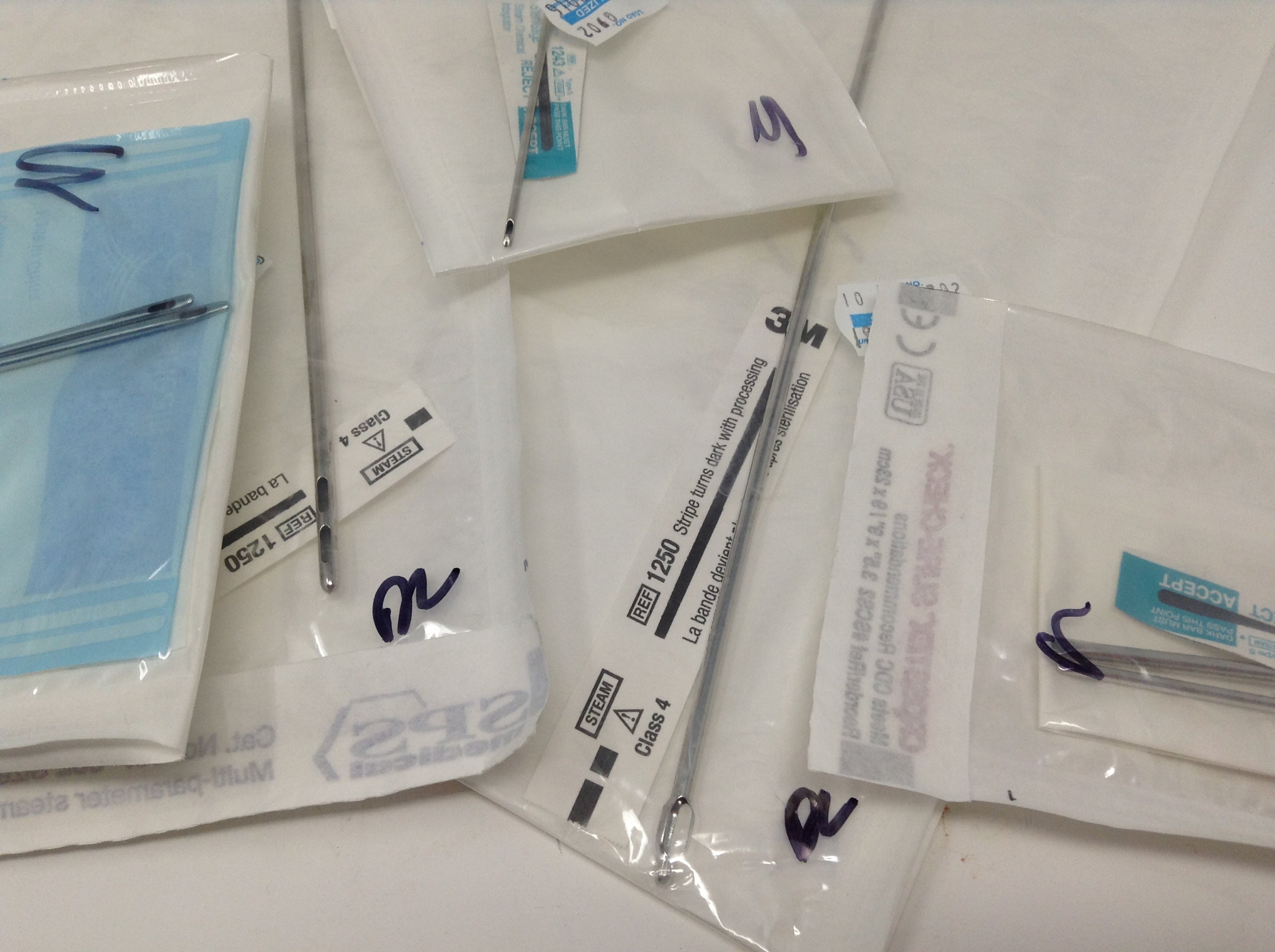(x7 Pcs) CANNULA Surgical Needle Set Stainless Steel Surgery Canula Handle