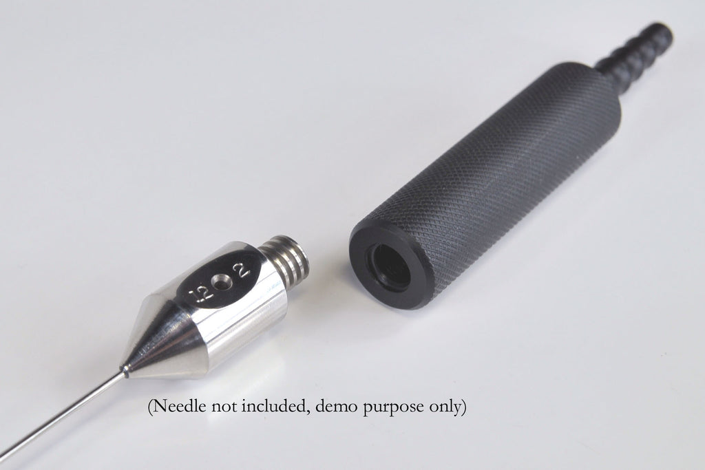Cannula Handpiece Needle Holder Apx 3/8in Thread Canula Cannulae Cannulla - Black
