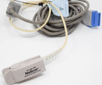Nellcor Pulse Oximeter DS-100A Finger Clip ADULT Sensor w Plugin Cord Connection