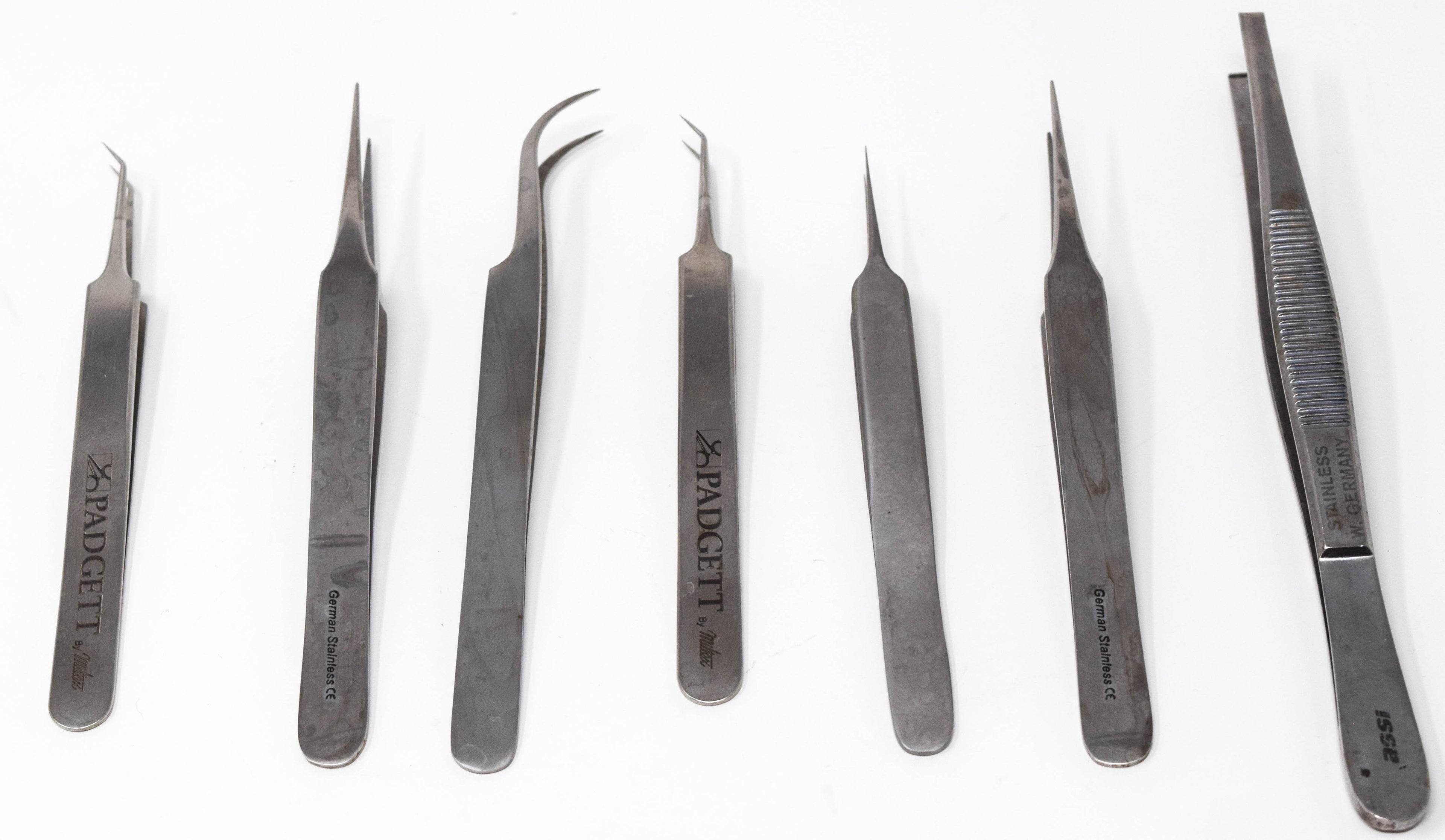 Adson Tissue Dressing Forceps Tweezer Type Lot of 7 Stainless Steel SS