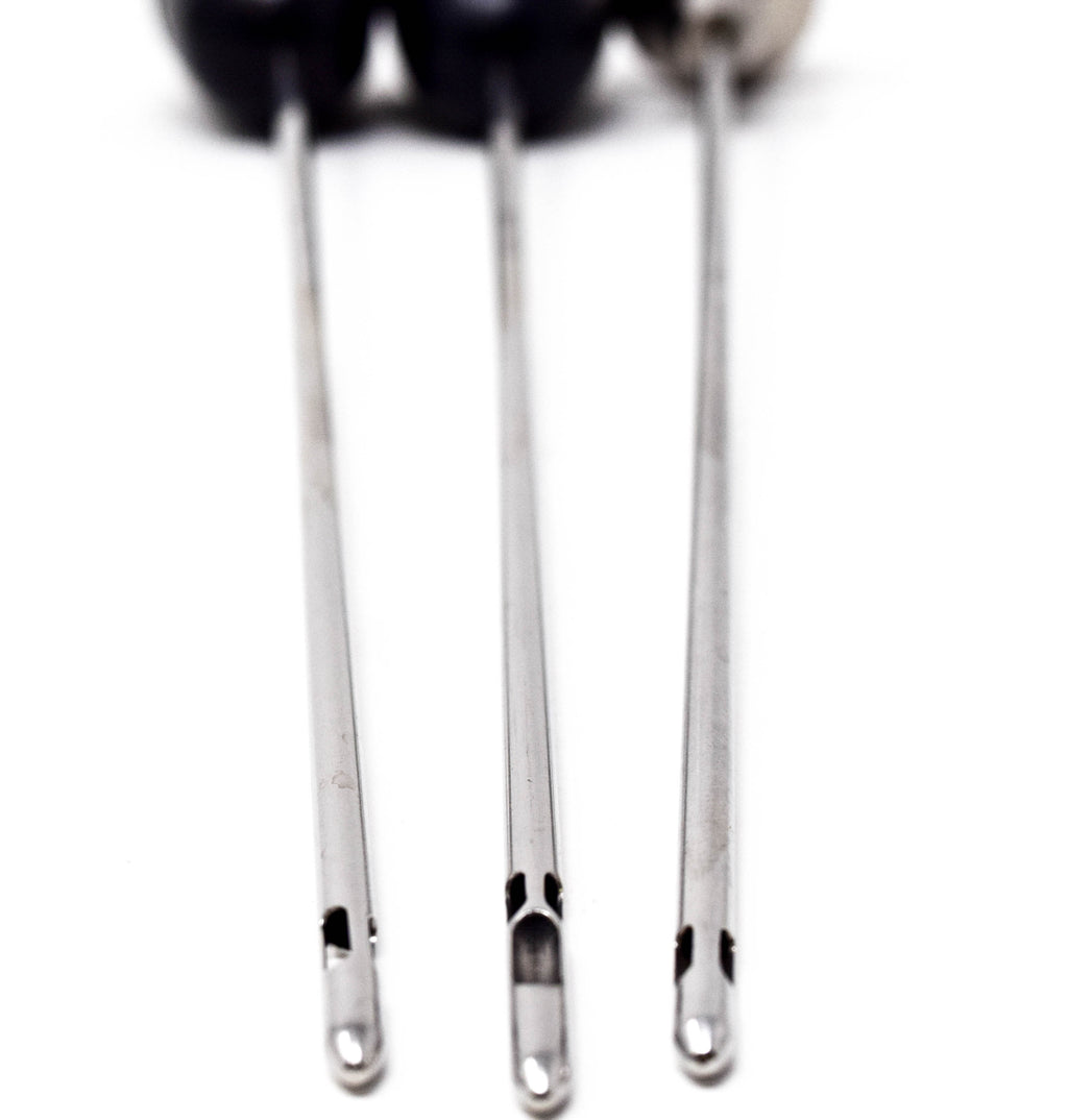 Tulip Cannula Liposuction Surgical Needles 3 Lipo Stainless Steel Lot w Handle