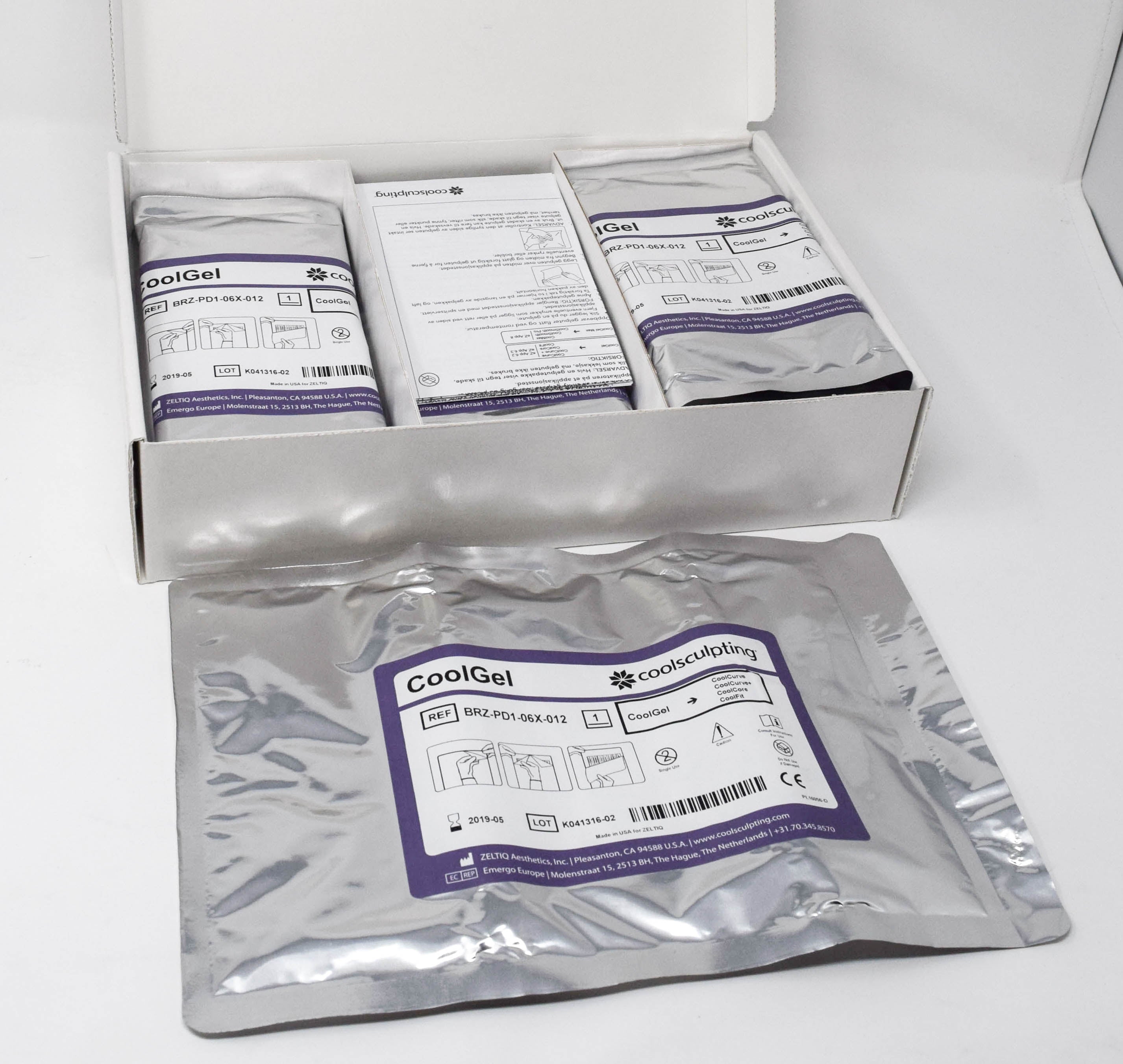 Zeltiq Coolsculpting CoolGel Gelpads Gel Pads BRZ-PD1-06X-012 Cool Sculpting