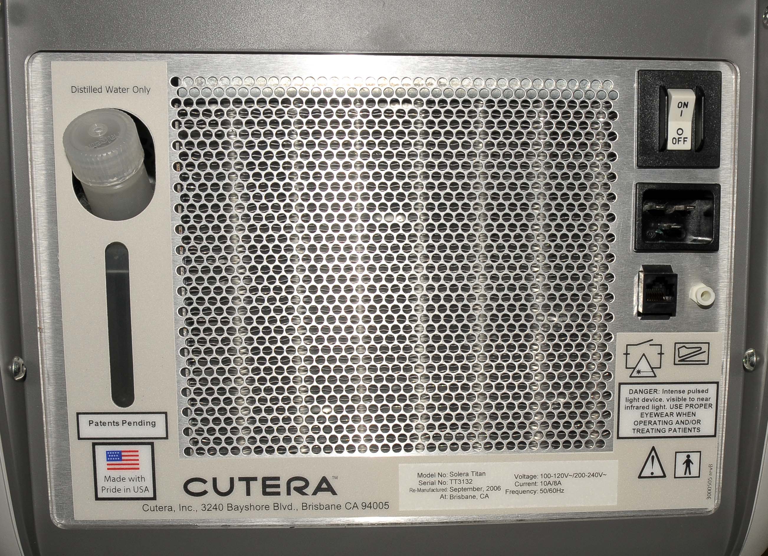2006 Cutera Solera Titan IPL Laser HandPiece Aesthetic Cosmetic Skin Tightening