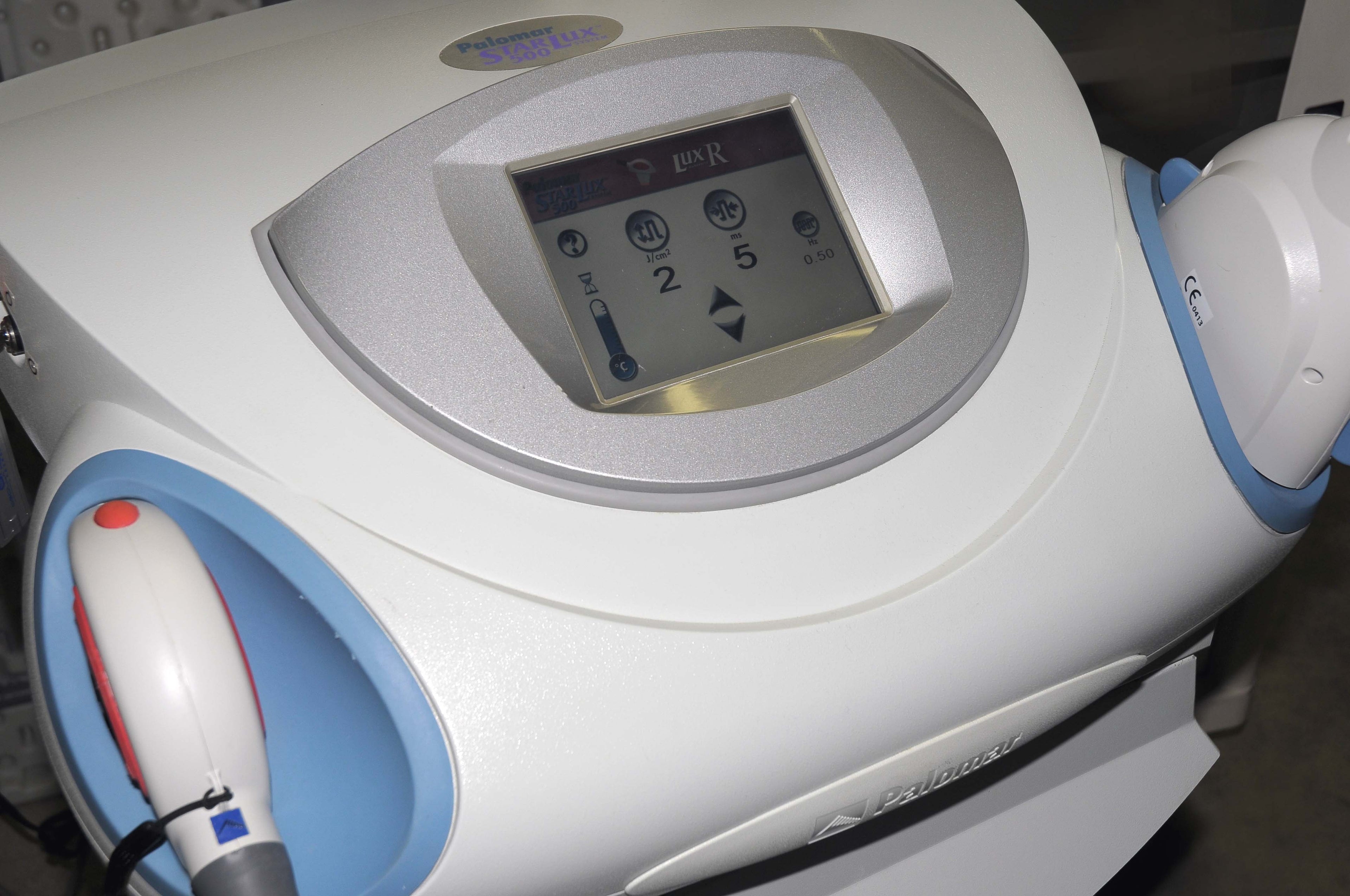 2007 Palomar StarLux 500 Hair Removal Laser LuxR Lux R HandPiece - Chiller HR