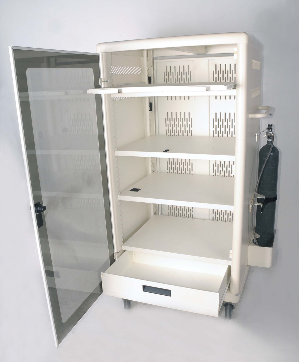 Stryker Endoscopy Metal Video Cabinet Rolling Medical Cart Multispecialty Office