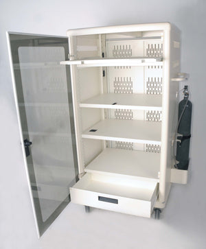 Stryker Endoscopy Metal Video Cabinet Rolling Medical Cart Multispecialty Office
