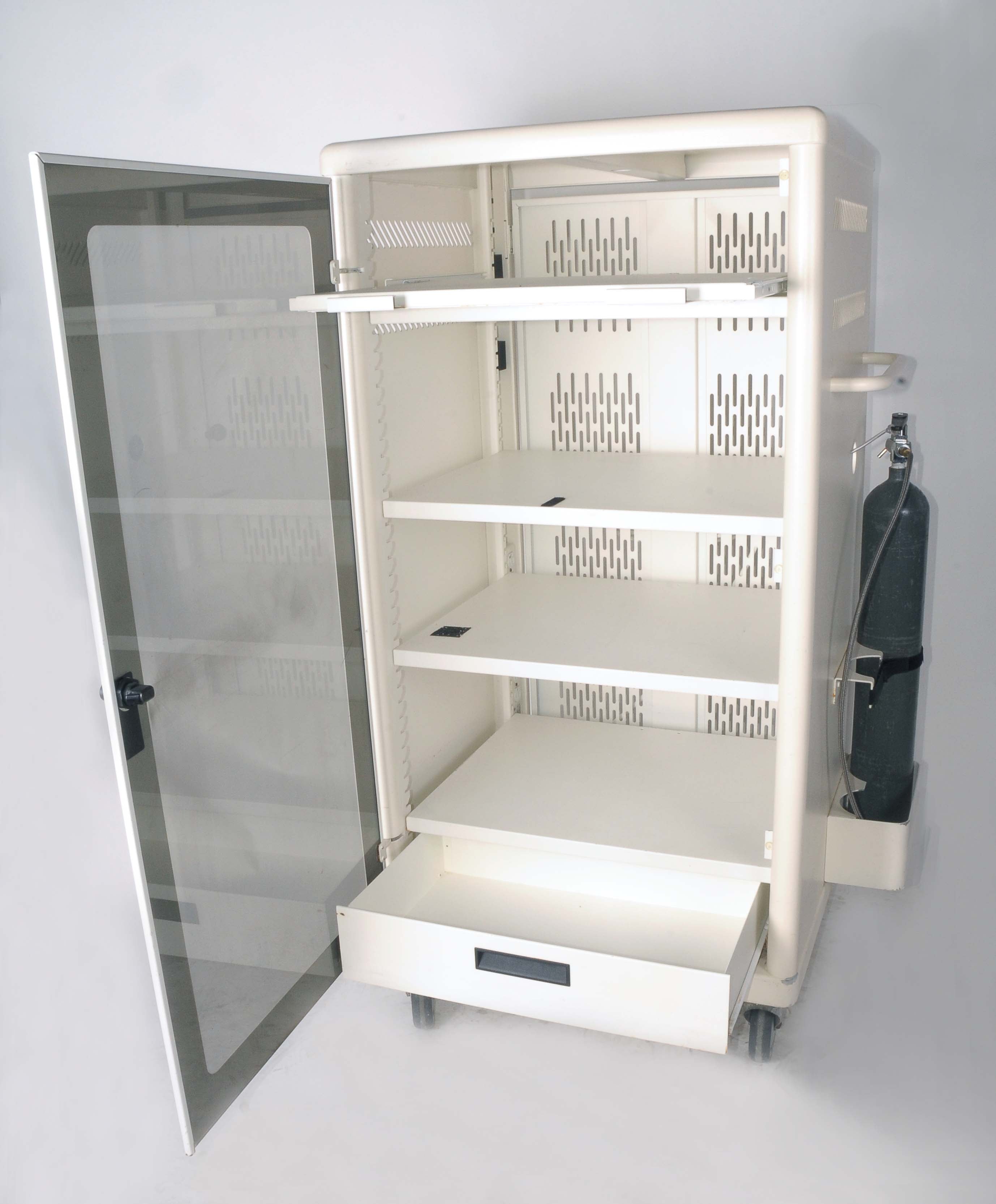 Stryker Endoscopy Metal Video Cabinet Rolling Medical Cart Multispecialty Office