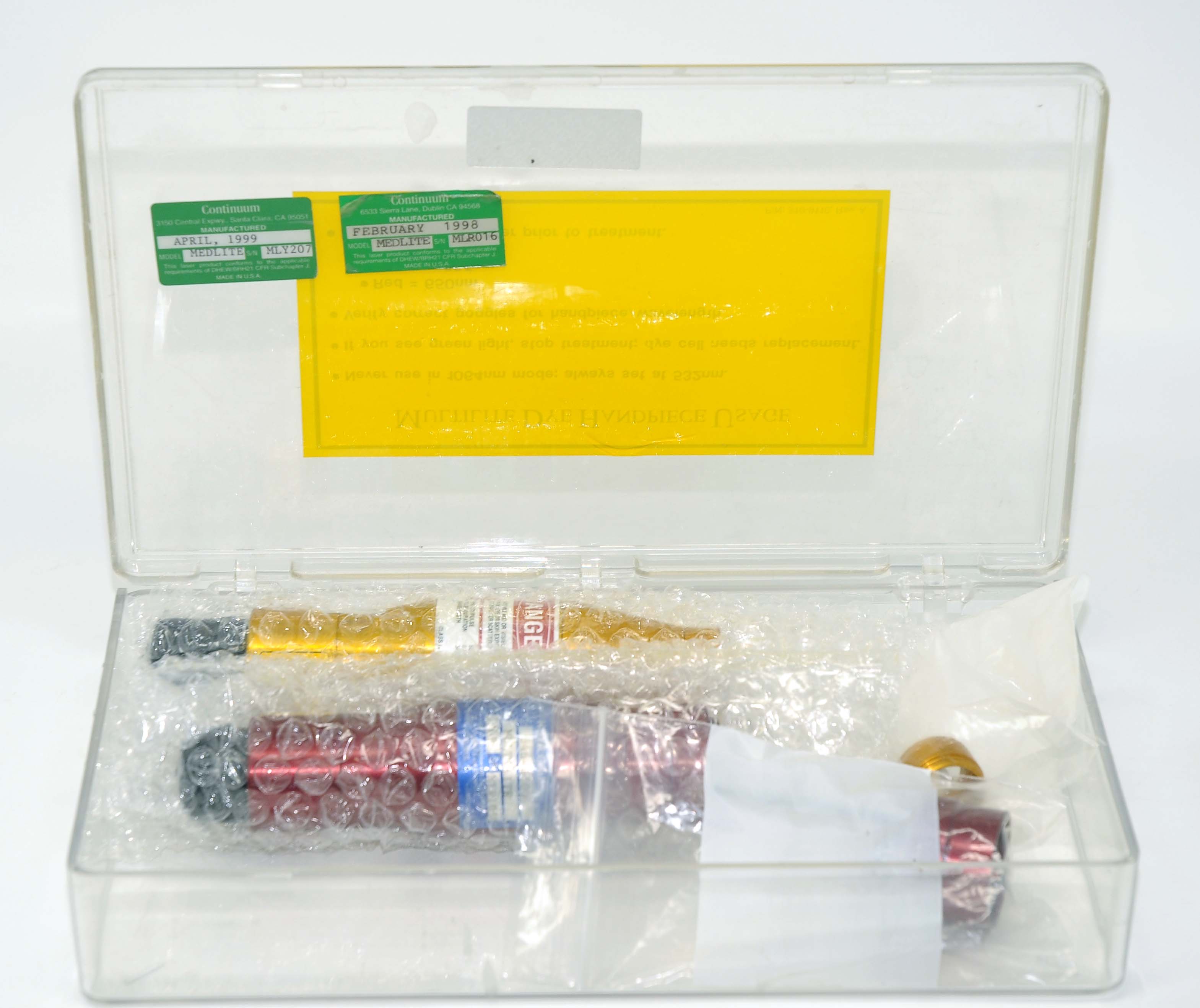 Hoya ConBio Medlite MultiLite Dye HandPiece 585nm 650 Tattoo Removal Revlite C6