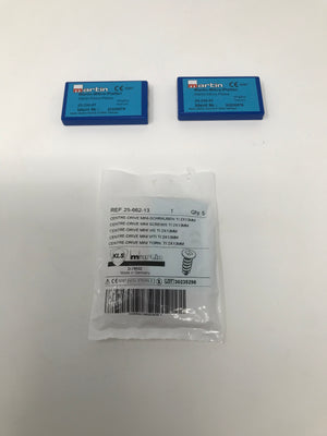 Martin-Mikro-Platten Martin-Micro-Plates 25-330-07 Lot With Screws Titanium