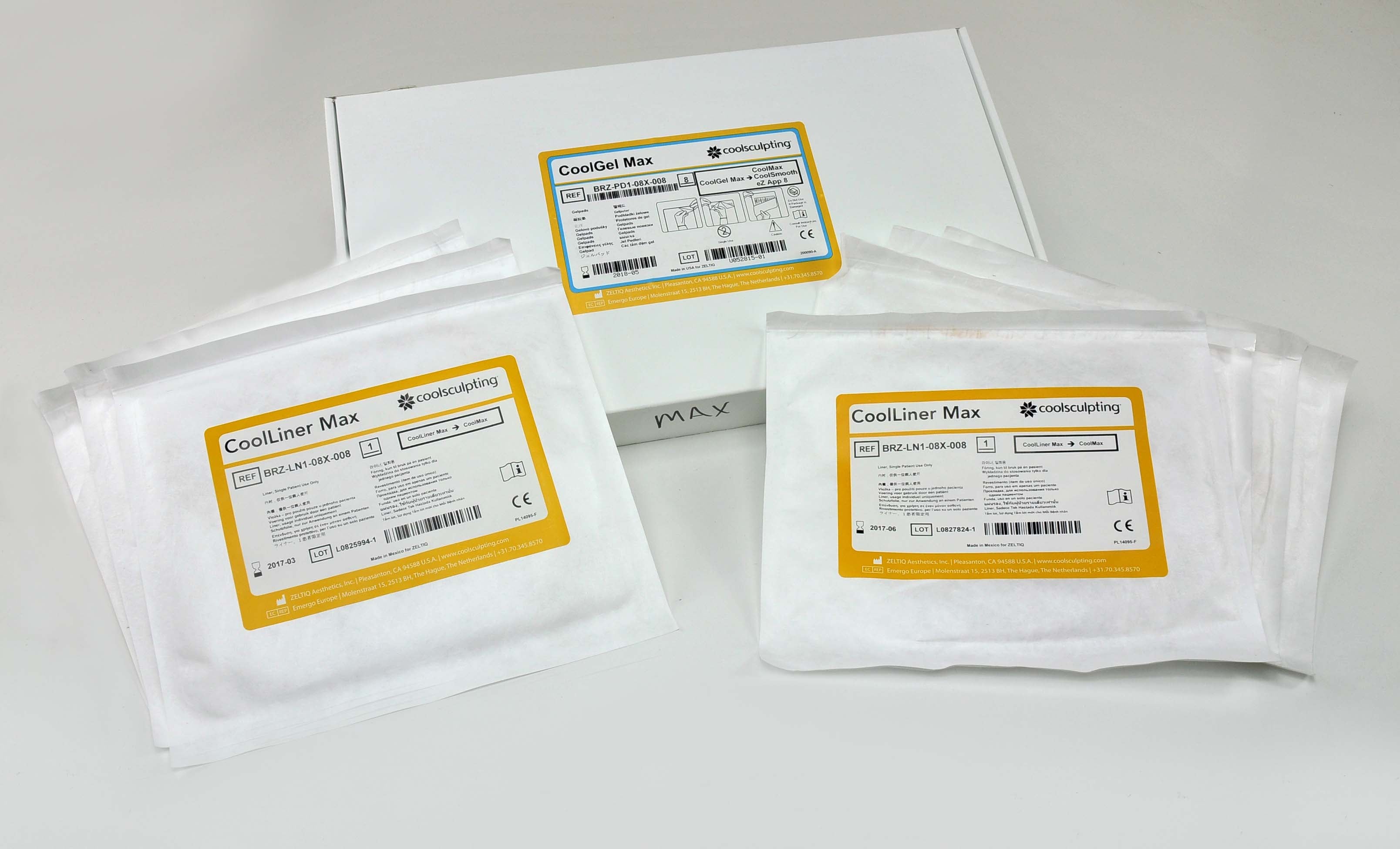 7 - Zeltiq CoolGel CoolMax CoolSmooth Gelpads eZ & CoolLiner CoolSculpting Pads