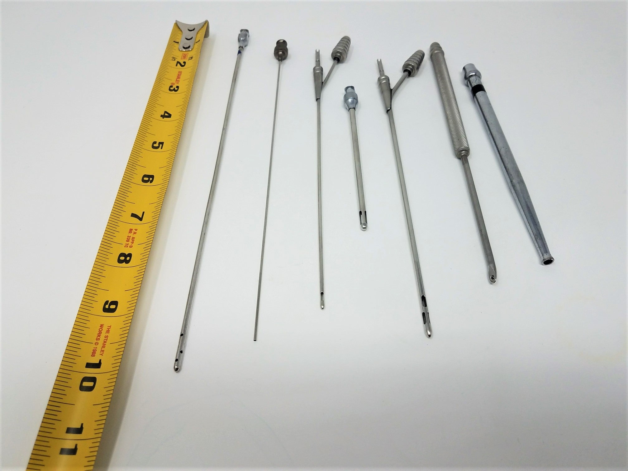 Cannula Surgical Needle Lot of 4 Stainless Steel with Handle Canula Cannulae SS