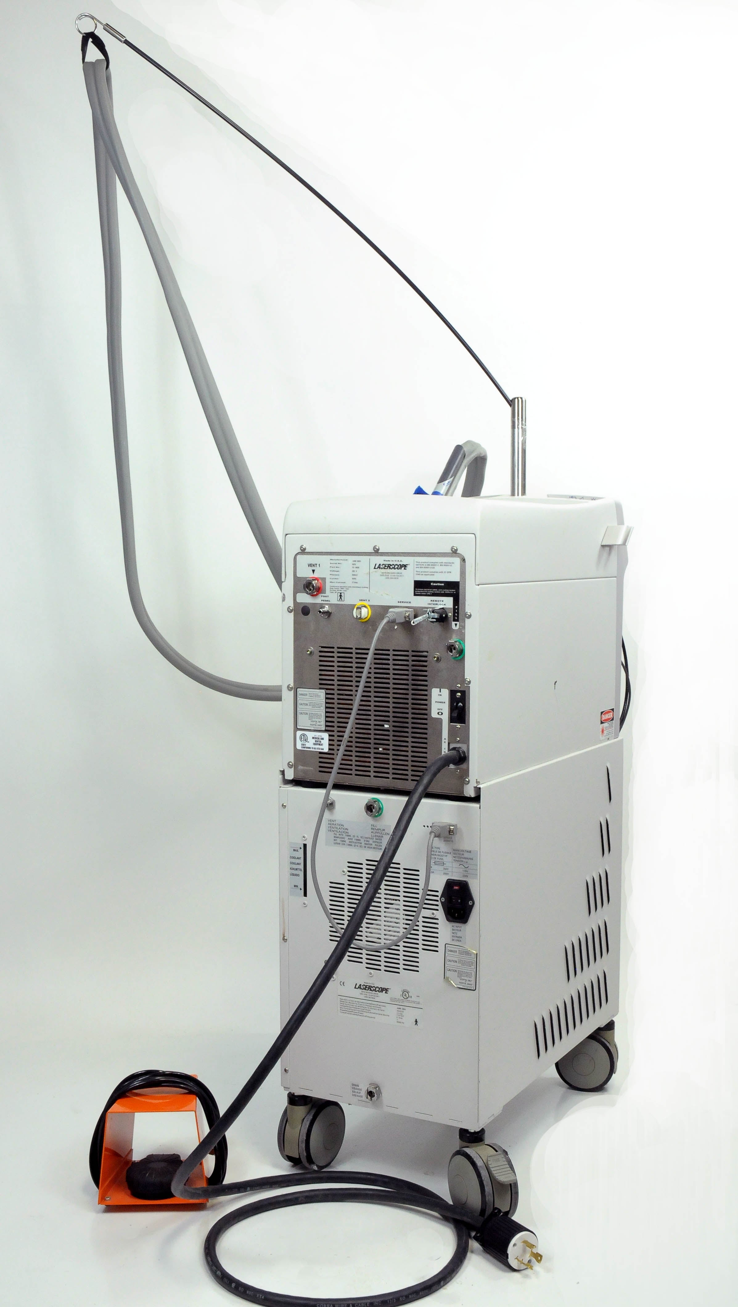 2003 Laserscope Lyra Vascular Hair Removal i Yag Laser Skin Rejuv 1064nm Veins