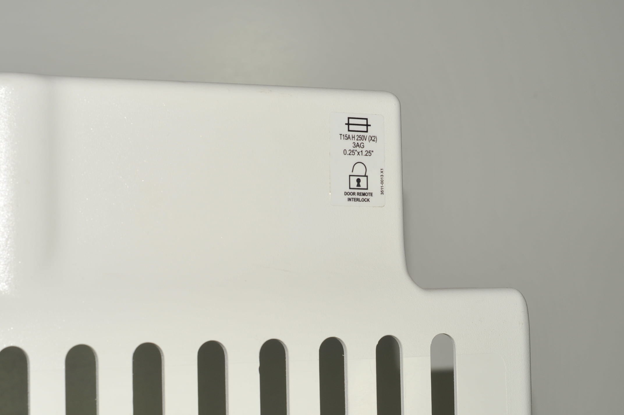 PALOMAR Medical LASER ICON T15A Back Cover White OEM Factory Plate 3611-0013 X1