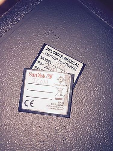 Palomar Cynosure Icon 4.0 OPEN Software SW Card Disk No Annual Registration