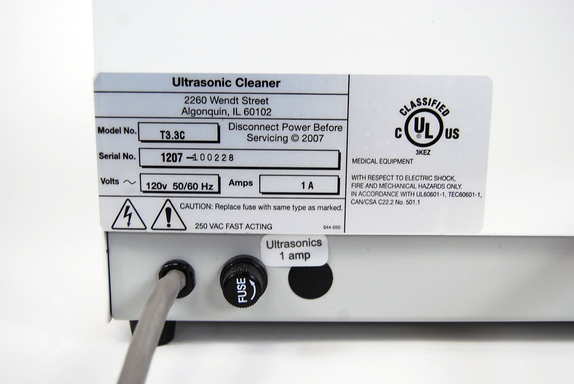 HealthSonics Ultrasonic Medical Equipment Cleaner T3.3C Health Sonics Ultra