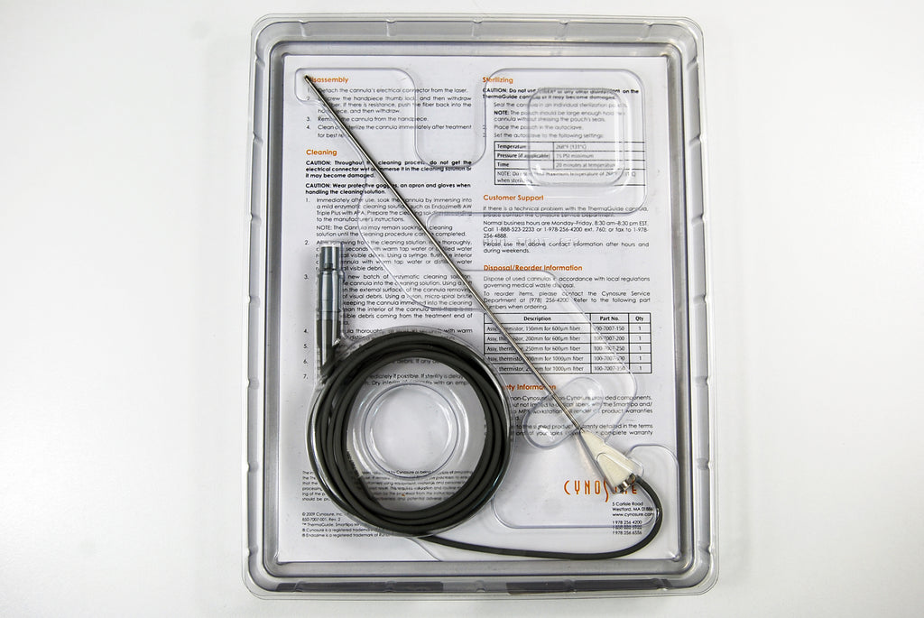 Cynosure Thermaguide Smartlipo Cellulaze Thermal Sensing Cannula Smartsense