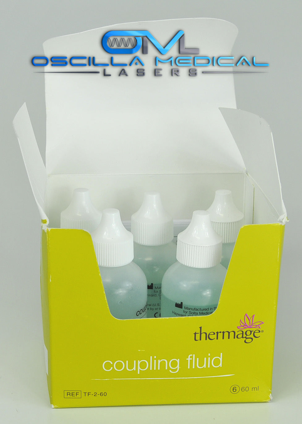 Thermage Coupling Fluid ThermaCool TF-2 Box of 5 60ml Bottles 2012 Therma Cool