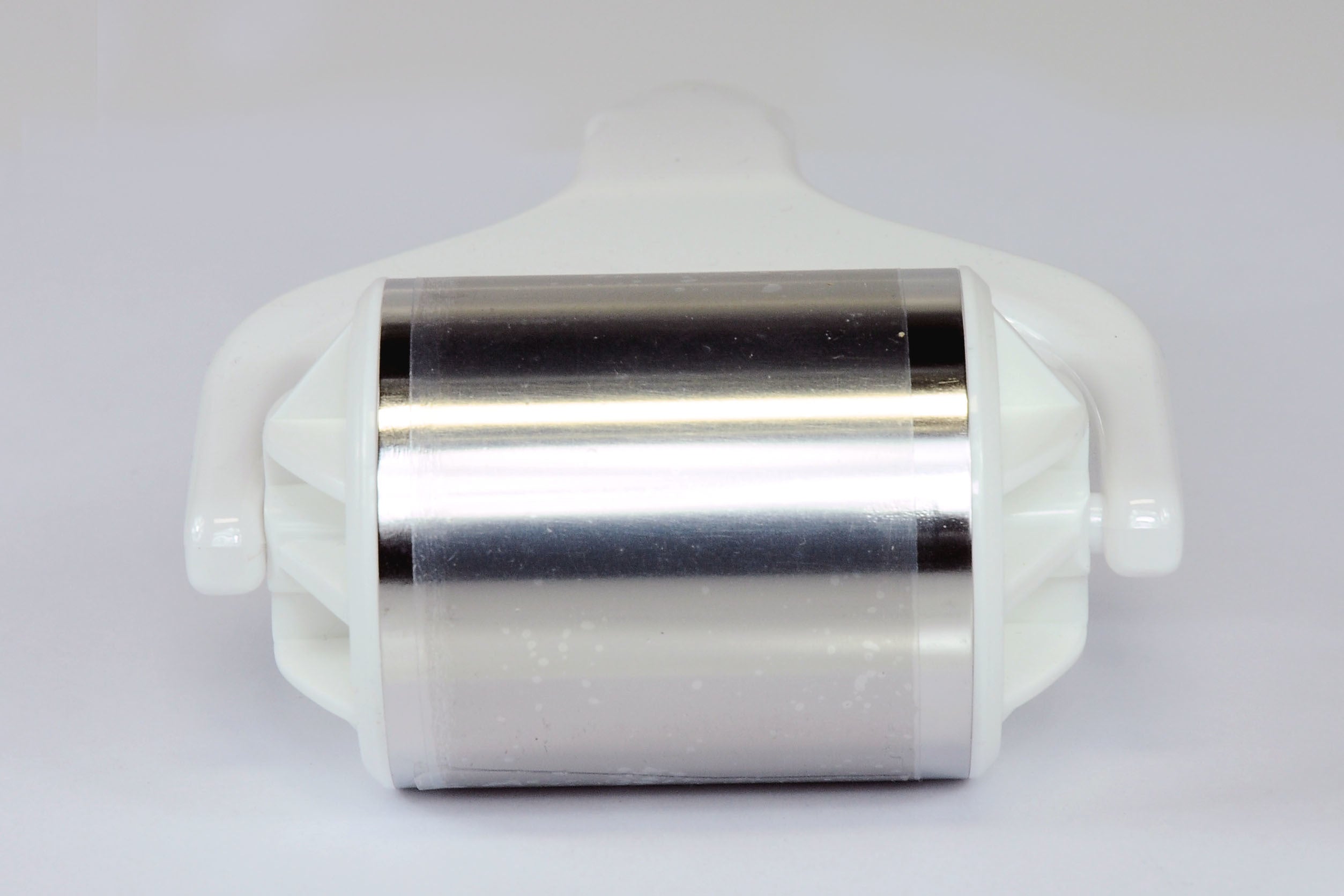 Stainless Steel Roller 2.25" Wide Surface - White Body Cool Skin 2 1/4 NEW!!