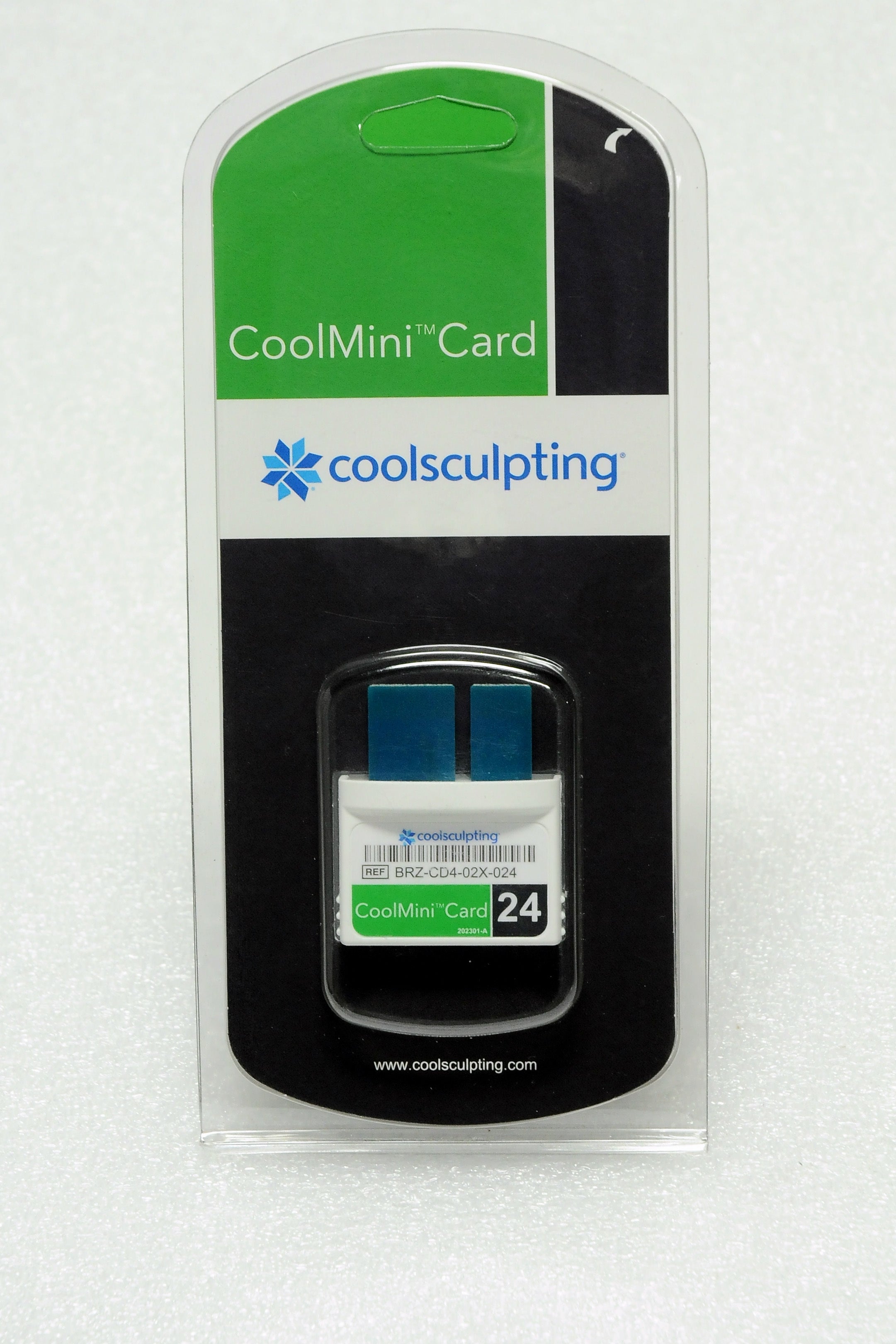 Coolsculpting CoolMini Card 24 Cycle Zeltiq Green BRZ-CD4-02X-024 Gel Trap Liner