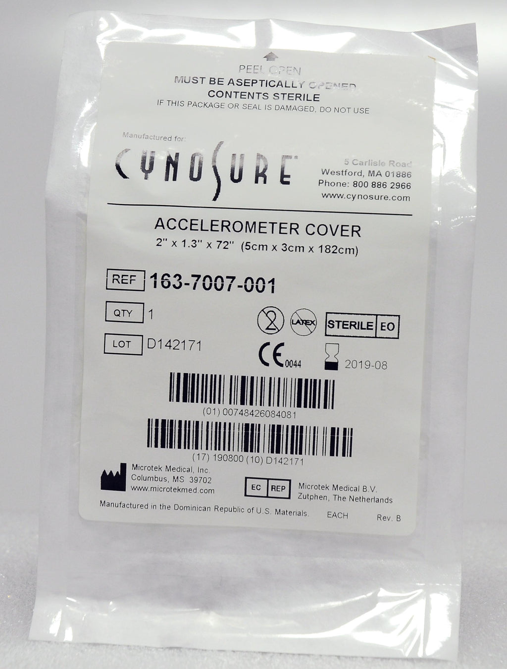 Cynosure Accelerometer Cover - Box of 23 - P/N: 163-7007-001