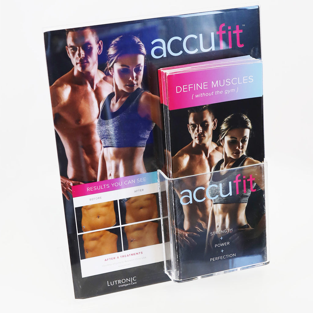 Lutronic Accufit Define Muscles Strength Power Stand and Brochures x56 Pc