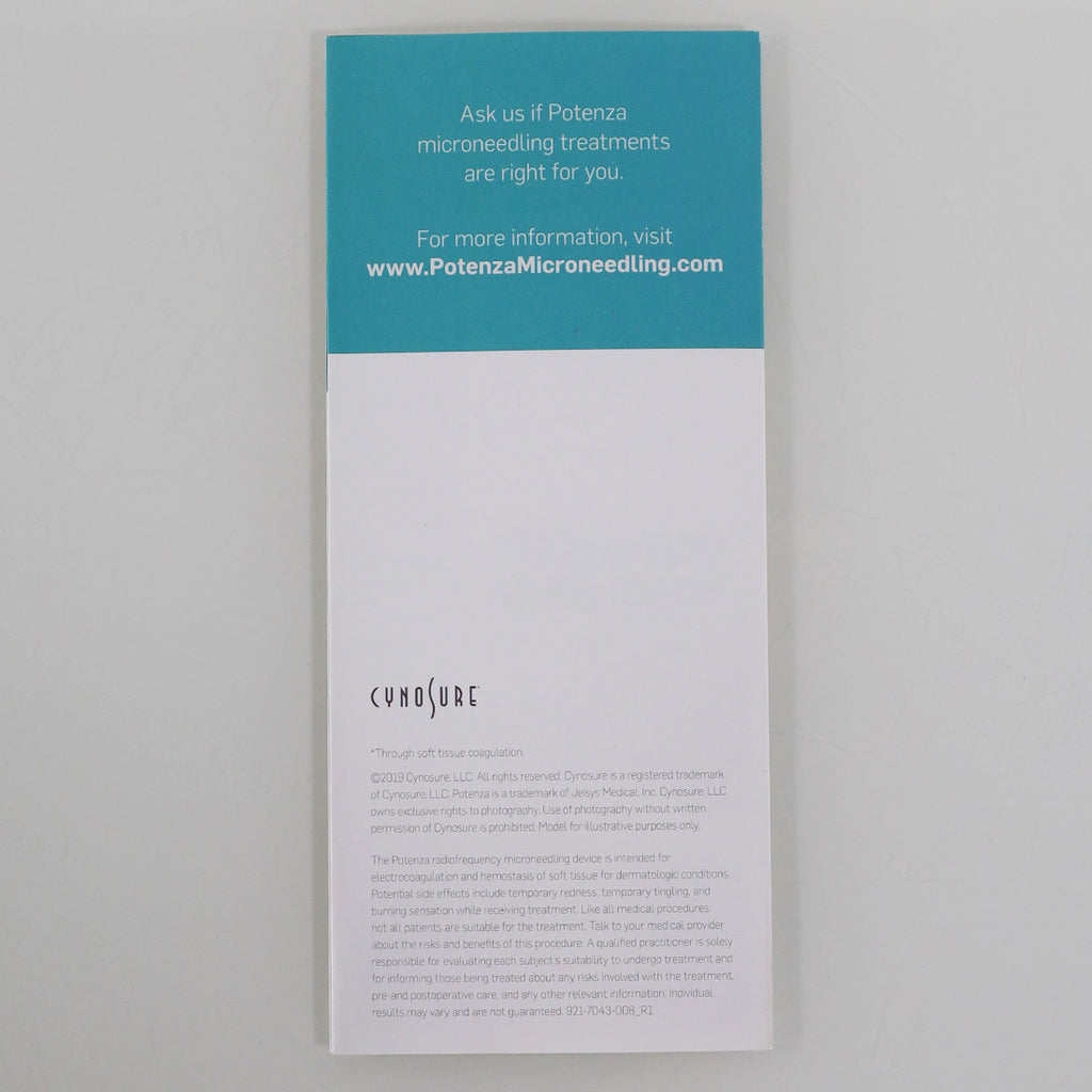 Cynosure Potenza Unleash Your Skins Potential Brochure 921-7043-008_R1 x100Pc