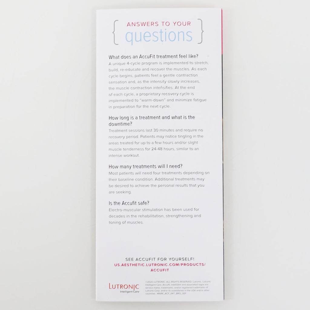 Lutronic Accufit Define Muscles Strength Power Stand and Brochures x56 Pc
