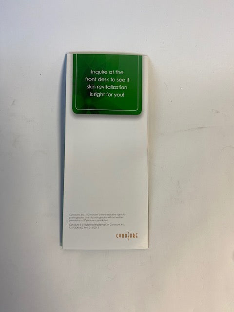 Cynosure Treatment Brochure Before/After Photos Skin Revitalization Office Booklet x 216