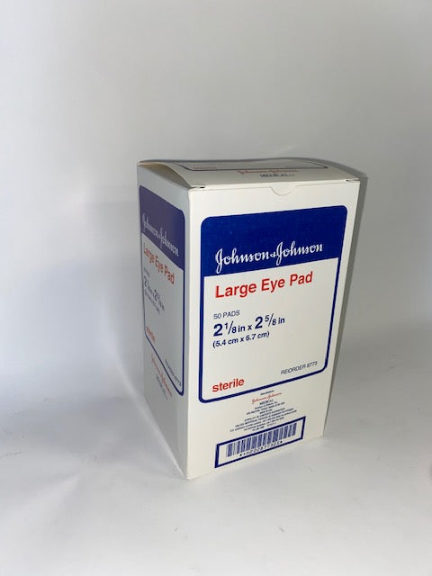 Johnson & Johnson Large Eye Pad 50 Pads 2 1/8" x 2 5/8" Sterile Medical Pads